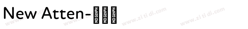 New Atten字体转换